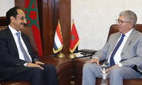 مباحثات دبلوماسية رفيعة المستوى بين رئيس مجلس النواب وسفير اليمن بالمغرب لبحث تعزيز التعاون المشترك