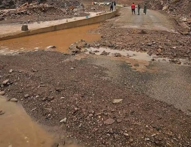 أمطار الخير تفضح هشاشة الطريق الجهوية 317 بين قلعة مكونة وإغيل نومكون
