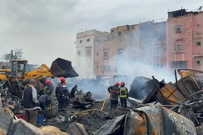 فاجعة بويزكارن.. حريق مهول بحي السوق القديم يخلف ضحايا في أروح أم وابنها