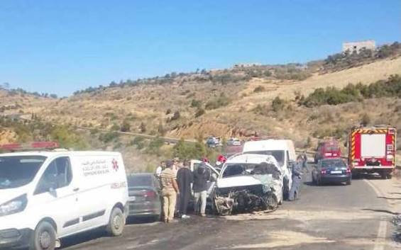 فاجعة الطرقات تهز الشرق المغربي: مصرع أربعة أشخاص في اصطدام مرعب بين جرسيف وتاوريرت
