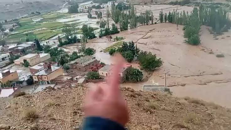مصرع سيدة سبعينية بصاعقة رعدية واجتاح سيول جارفة لجماعة آيت بازة بإقليم بولمان